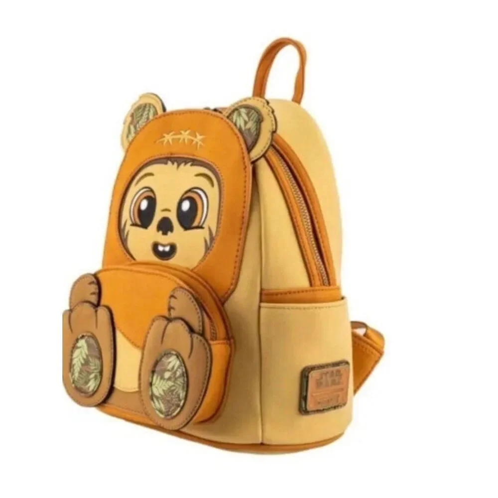 Disney Loungefly Star Wars Wicket Footsie Cosplay Teddy Bear Footsie Backpack NW
